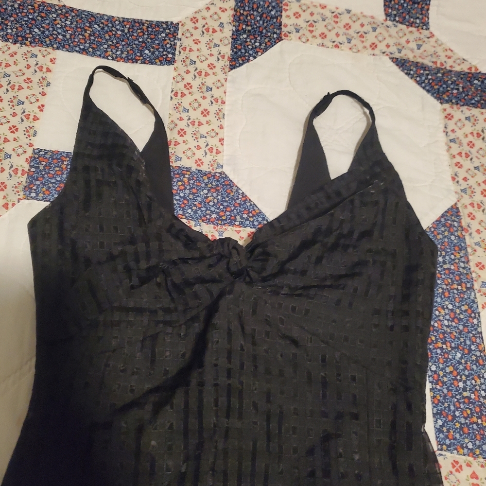 Black Gingham Dress